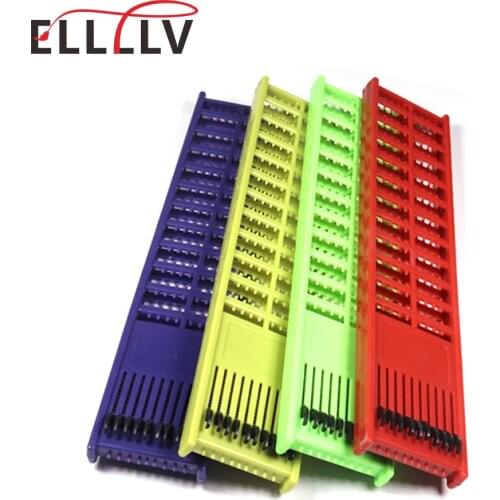 1pc Double Faces Plastic Fishing Rig Leader Winder Board Baits Hooks Storage Fishing Tackle Blue Yellow Red Green