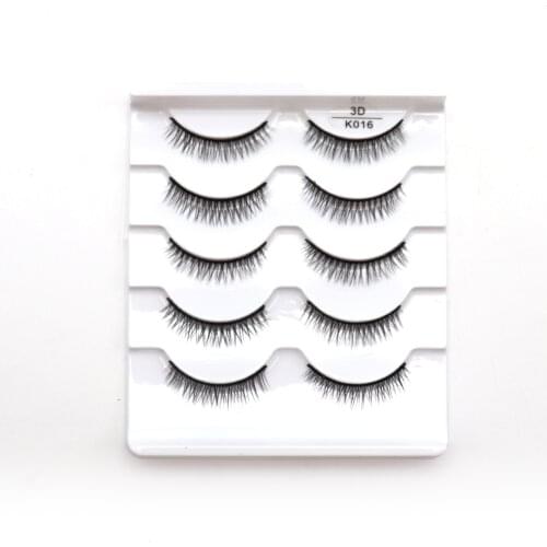 5 Pair 3D Eyelashes Fluffy Dramatic Eyelashes Makeup Wispy Mink Lashes Natural Long False Eyelashes Thick Fake Lashes