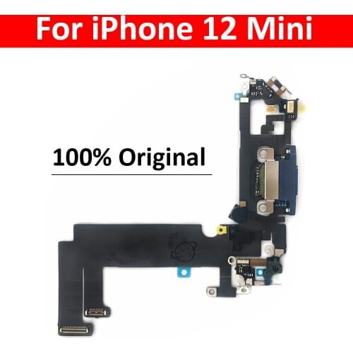 5Pcs/Lot, USB Charge Port Jack Dock Connector Charging Board Flex Cable For iPhone 12 mini Replacement Parts