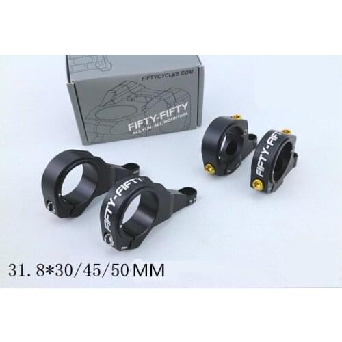 FIFTY-FIFTY DH two-piece MTB bike stem CNC alloy lock stem DownHill bike stem Bar-bore 30/45/50mm