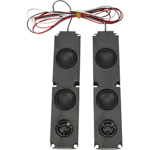 1 Pair 8 OHM 10W DIY LCD TV Speaker with Heavy Bass Effect Full Range Advertising TV Speaker Repair Accessories