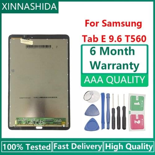 For Samsung Galaxy Tab E 9.6 SM-T560 T560 SM-T561 LCD Display Touch Screen Digitizer Matrix Panel Tablet Assembly Parts