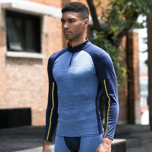 New Sport Men Quick Dry T-shirt Long Sleeve Sport Top Sportswear Men Fitness Outdoor Running Mountaineer Clothing Training Shirt