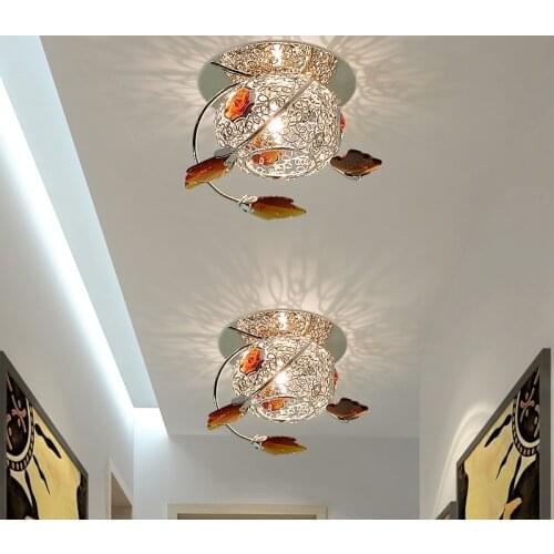 Led Crystal Lamp 3/5W Celling Lamps AC111-240V Single Light Entrance Hallway Living Room Ceiling Lamp