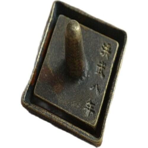 Chinese old copper Bronze Copper seal and box stamp Hongwu seal