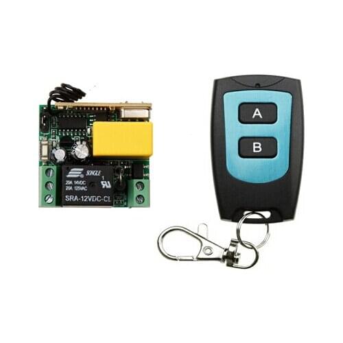 Learning code AC 220V 1CH 10A mini Wireless Remote Control light Switch System radio Receiver + Transmitter