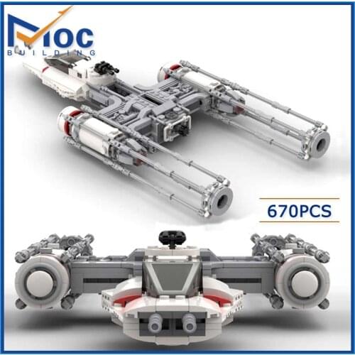 Scientific Creative Vehicle Resistance Y Wing (BTA-NR2Y Wing Starfighter) Kids Star Series Wars MOC Block