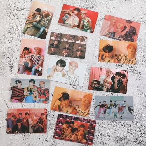 KPOP Bangtan Boys Same Photo Cards Names Signatures LOMO Cards Premium Photos 13Pcs/set