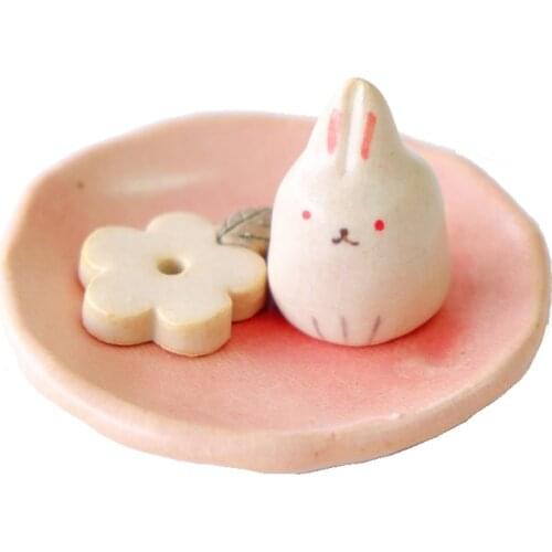 Japanese Style Incense Burner Cute Ceramic Mini Incense Burner Holder Car Smoke Fountain Difuser Bruleur Encens Home Decor EB5XX