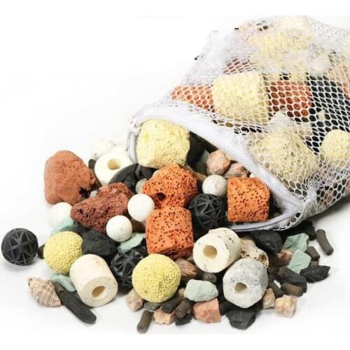 12 in 1 Aquarium Filter Material Ceramic Biochemical Ball Ammonia Absorption Stone Fish Tank Medium Aquarium Accessories