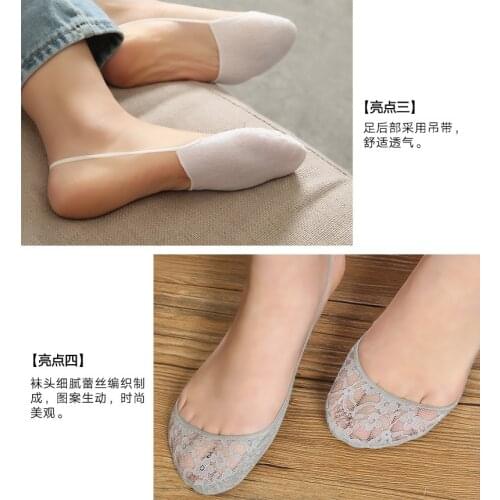 Cross Lace Socks Hidden Mesh Ultra-shallow Mouth Invisible Sexy Boat Ankle Socks For Women Girl tt96