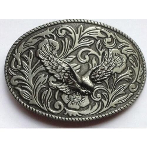Floral 3D Flower Eagle Western Cowgirl&CowBoy Belt Buckle