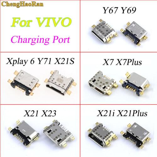 ChengHaoRan For Vivo Xplay6 Y71 Y75 Y67 Y69 X7 Plus X21 X21i X23 X21Plus X21S Micro USB Jack Charging Port Connector