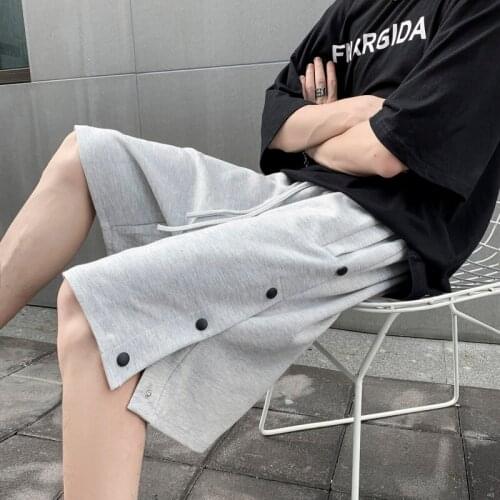 Summer Men Gyms Shorts Fashion Brand Ins Harajuku Joggers Shorts Men Punk Streetwear Beach Shorts Men Sweatpants Cargo Shorts