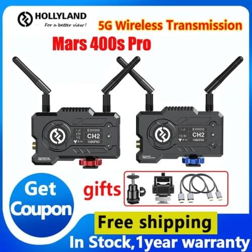 Hollyland MARS 400S PRO pliki bezprzewodowy System transmisji wideo nadajnik-odbiornik obrazu HD SDI 1080P do fotografii