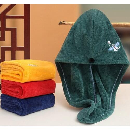 Women Microfiber Towel Hair Towel Bath Towels for Adults Home Terry Towels Bathroom Serviette De Douche Turban for Drying Hair