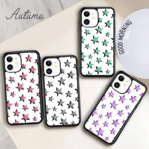 Starry star Phone Case for iPhone 11 12 Pro Max mini X XR XS SE 2020 5 6S 7 8 Plus Samsung Galaxy S8 S9 S10 Cover shell