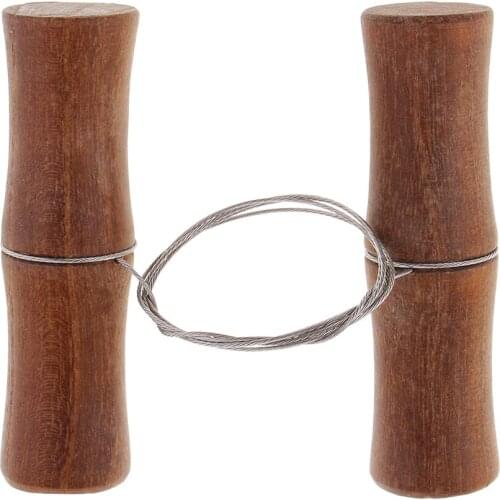 1Pcs Wooden Handle Stainless Steel Wire Clay Cutter Pottery Art Crafts Tool