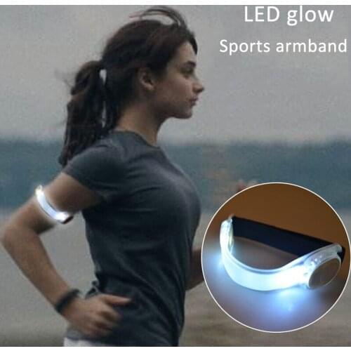 1PC LED Reflective Safety Belt Arm Strap Night Cycling Running LED Armband Light Reflective Belt Warning Wristband