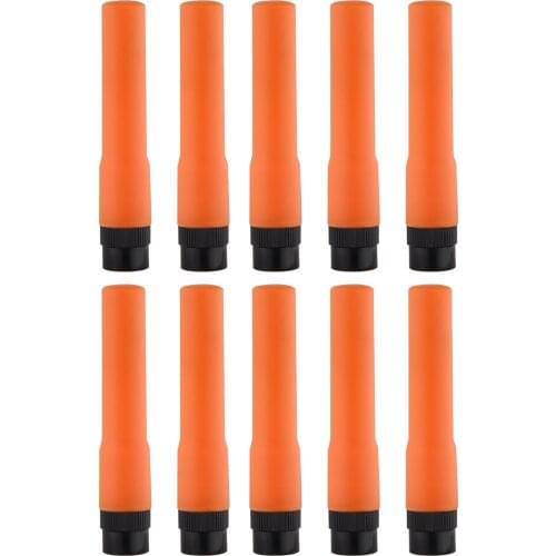 10PCS ABBREE ST20 Mini BNC VHF UHF Dual Band Soft Antenna ST-20 for Yaesu TYT TH-UV8000D MD-380 Wouxun SF20 Walkie Talkie