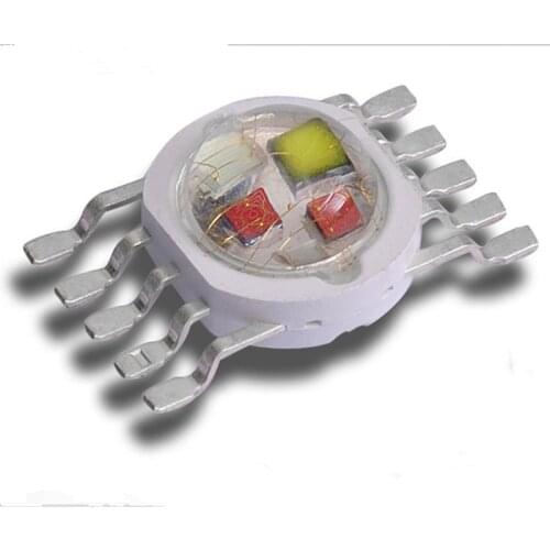10pcs/lot 5 in 1 RGBWY or 6 in 1 RGBWYUV led green blue white yellow purple Led Chip