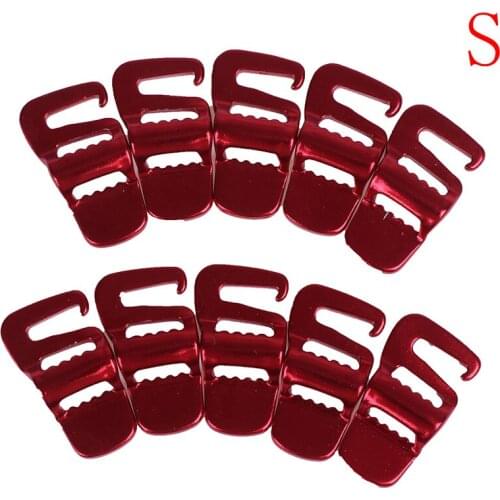 10Pcs Backpack Buckle Luggage Package Tightening Buckle Tent Rope Tensioner Hook