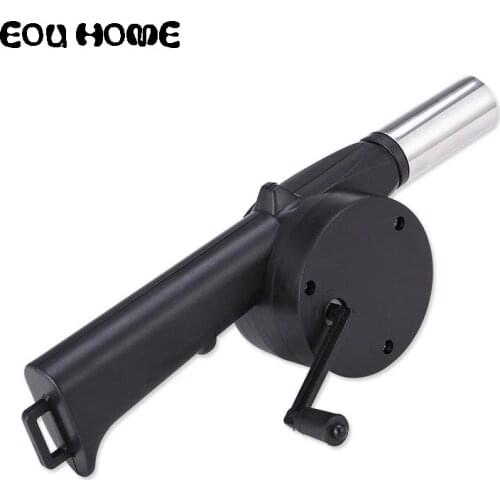 1Pce Manual Blower Outdoor BBQ Tools Barbecue Fan Air Blower for Barbecue Fire Bellows Outdoor Cooking Picnic Camping Hand Crank