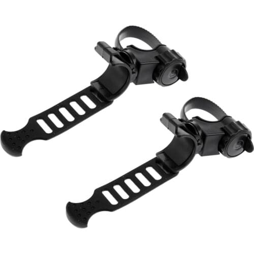 2Pcs Bike Bicycle LED Flashlight Torch Mount Holder 360° Rotation Cycling Clip Clamp Torch Holder Grip Bracket
