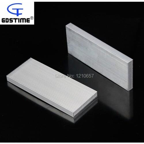 5pieces lot Aluminum Heat sinks Cooling Heatsink IC LED Cooler 100x40x8mm