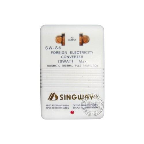 70W Portable Voltage Converter 220/110v Two-way 220V to 110V Electricity Power Converter Transformer Adapter