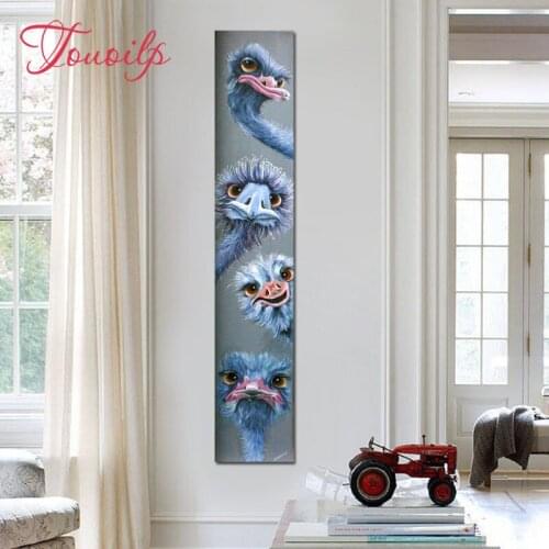 Diamond painting Animal ostrich 5d diamond painting full drill square diamond mosaic sale diamond painting full round hobby deco