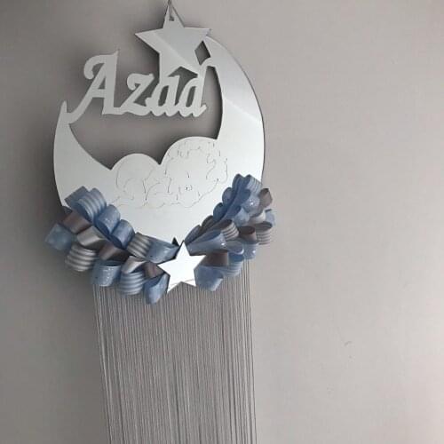 AYDEDELİ PLEKSİ MIRROR KAPİ ORNAMENT 30*30 cm size custom name yazilir baby odalarinizin kapisini süsleyelim