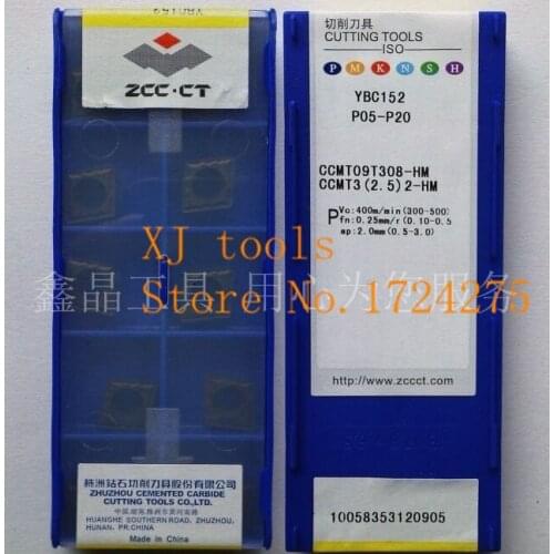 Free shipping 10Pcs CCMT09T308 HM YBC152 CNC blade alloy carbide cutting tool carbide inserts Processing of steel