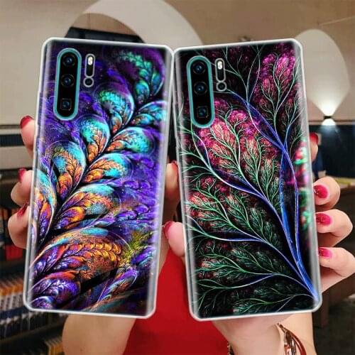 Mandela Flower Art Feather Silicon Phone Case For Huawei Honor 10 9 20 Lite Y5 Y6 Y7 Y9 9X 8X 8S 8A 7X 7A 7S Pro + 10i20i Coque