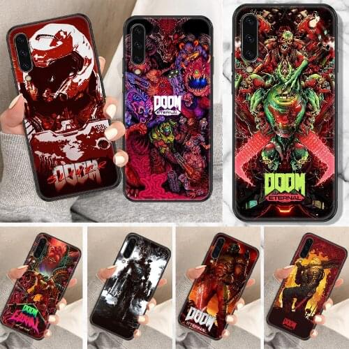 Doom Game Phone Case For Samsung Galaxy A 10 12 20E 21S 30 32 40 50 51 52 70 71 72 5 6 7 2016 2018 black luxury cell cover soft