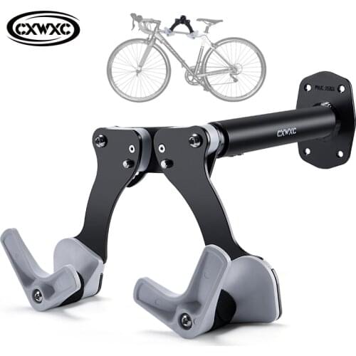 CXWXC Road Bike Wall Hanger Interior Alloy MTB Folding Bike Display Hanging Holder Adjustable Wall Mount Bicycle Display Hook