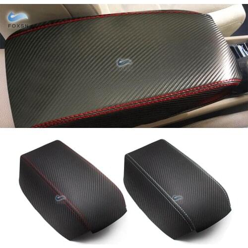 For Honda Civic 8th Gen 2006 - 2010 2011 Carbon Texture Microfiber Leather Car Interior Center Armrest Box Cover Sticker Trim