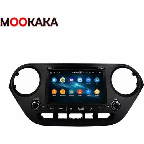 For Hyundai Grand I10 2013-2016 PX6 Android 10.0 4+128G Car Radio Stereo Multimedia Video Player GPS Navigation Stero Head Unit