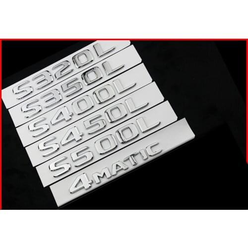 For Mercedes Benz S Class Maybach S300L S320L S350L S400L S450L S500L S600L S560 S680 4MATIC Car Rear Trunk Letters Emblem Badge