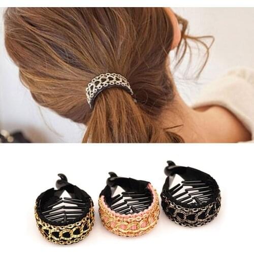 Women Hair Clips Large Hairpins Cute Ties Banana Crabs Claws Ponytail Holder Clamp Hair Accessories Hair Clips for Women