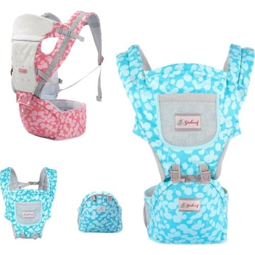 Ergonomic Baby Breathable Carrier Infant Kid Baby Sling Front Facing Kangaroo Baby Wrap Carrier for Baby Travel 0-36 Months