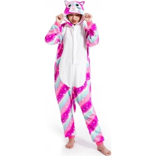 Kigurumi Adult Starry Sky Cat Pyjamas Cosplay Costume Shark Onesie Lemur Sleepwear Homewear Unisex Pajamas Party Clothing