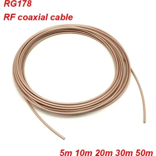 RG178 RF Coaxial Cable Connector 50ohm M17/93-RG178 Coax Pigtail 5m Best Selling Wires Cable