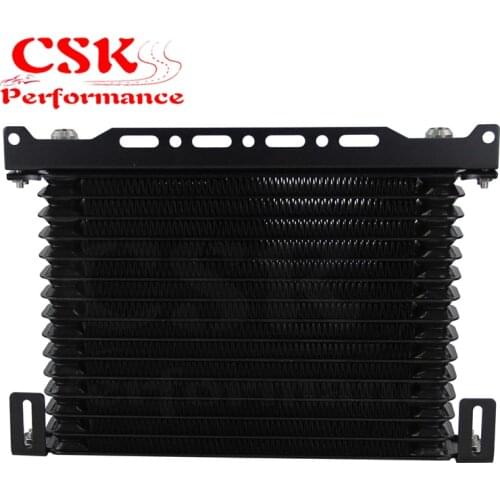 15 Row Engine Oil Cooler Kit+Sandwich Plate adapter Fit For LS1 LS2 LS3+Bracket Kit