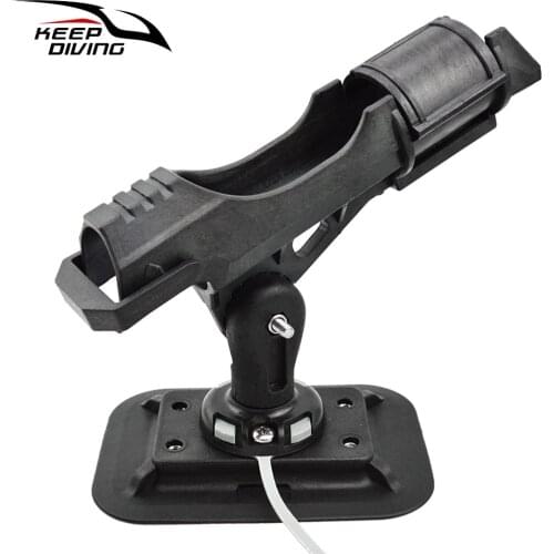 Inflatable boat Rotatable 360 Degree Spinning Fishing Rod Fixed Holder Inflatable Boat Accessory Dinghy Raft Fishing Tool