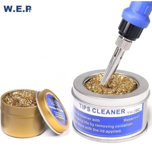 WEP 08B 08C OptionaProtect Soldering Iron Tips Cleaning Ball Cleaning Nozzle Tip Copper Wire Cleaner Ball