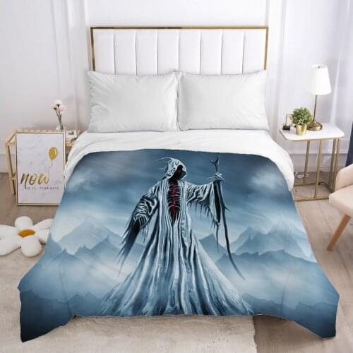 Cartoon Hallowmas Childrens Duvet cover Quilt/Blanket/Comfortable Case Bedding for kids baby boy girls 140x200 for Home white