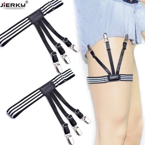2019 Shirt Garters New Mans Shirt Stays Holder Leg Suspenders Shirt Braces Gourd buckle Shirt Garters 1pair GW06