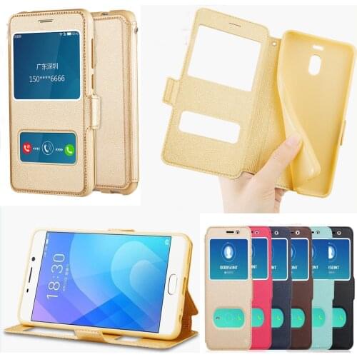 Luxury Stand Flip Leather Case For Xiaomi Redmi 6A 6 Pro Redmi 4 4A 4X 5A Note 4 4X 5 Pro Case View Window Full Protective Case