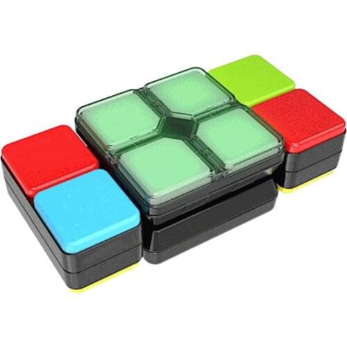 Changeable Smart Puzzle Cube Challenge with LED Light Electronic Magic Cube Toys for Children Antistress Cube Puzzle